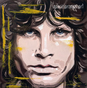 Serie Retratos Gabriela Roman - Cuadro Jim Morrison