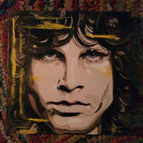 Serie Retratos Gabriela Roman - Cuadro Jim Morrison