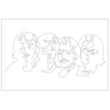 Litografía José A. Amuchástegui - Siluetas (Art Text)