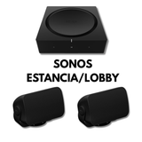 Set de Audio Para Lobby/Estancia Sonos (Empotrable)
